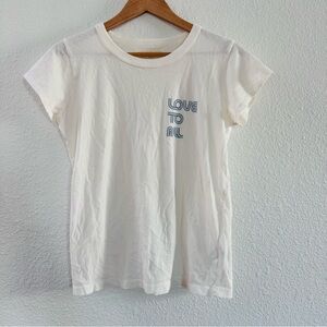 Madewell Love to All 100% cotton Tee Shirt Size Small